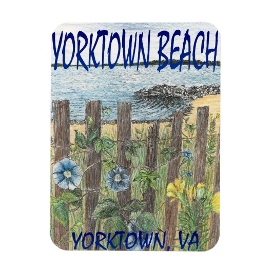 Yorktown Beach Magneet (Verticaal)