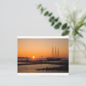 Yorktown Beach Sunrise Briefkaart (Staand voorkant)