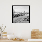 Yorktown Embarkation for White House Landing 1864 Poster (Keuken)