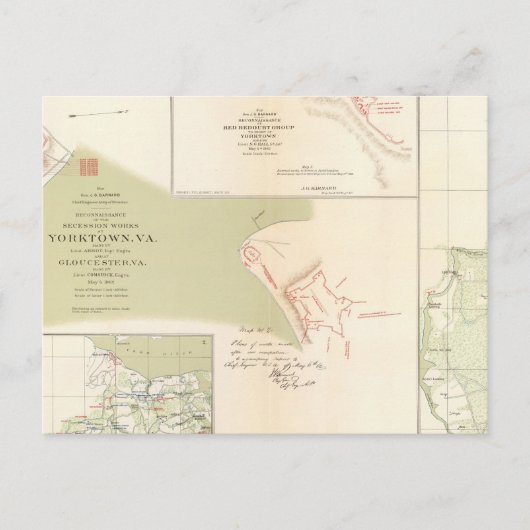 Yorktown, Gloucester, Va Briefkaart (Voorkant)