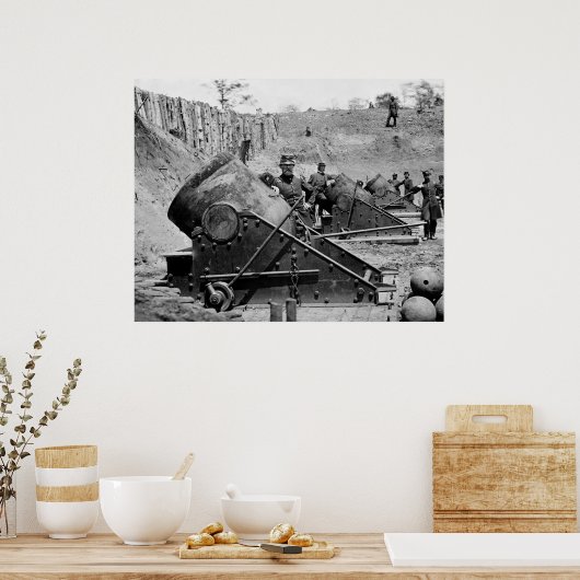 Yorktown Mortar Battery, 1860's Poster (Keuken)