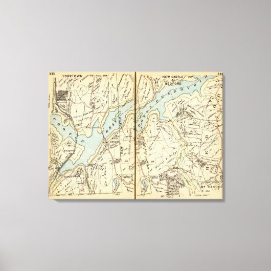 Yorktown, New York 3 Canvas Afdruk (Voorkant)