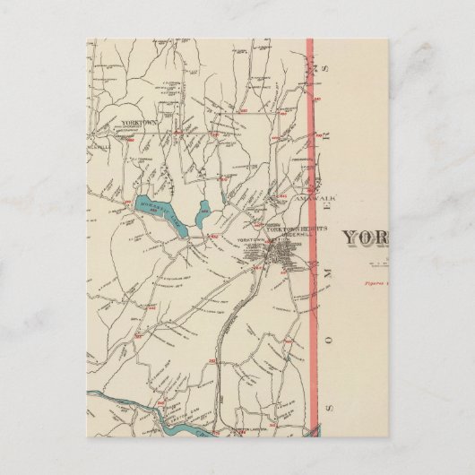 Yorktown NY Briefkaart (Voorkant)