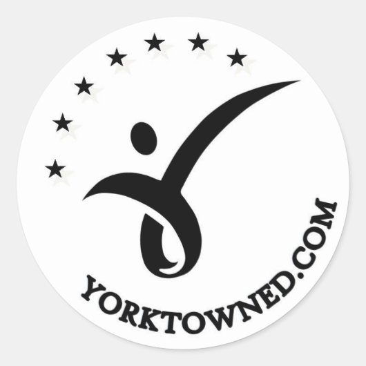 Yorktown Onderwijs 3" Ronde Sticker (Voorkant)