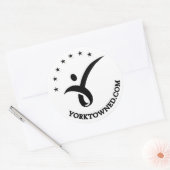 Yorktown Onderwijs 3" Ronde Sticker (Envelop)