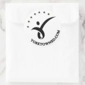 Yorktown Onderwijs 3" Ronde Sticker (Tas)