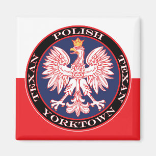 Yorktown Round Poland Texan Magneet