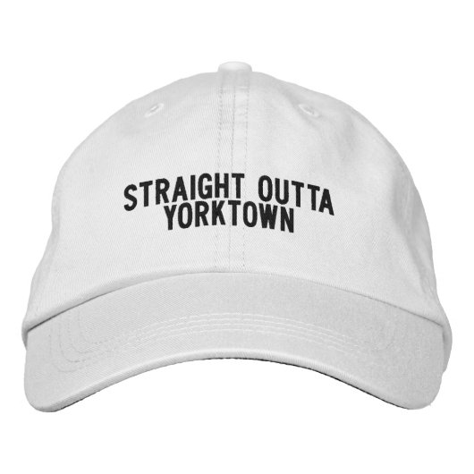 YORKTOWN TEXAS Hat Geborduurde Pet (Voorkant)