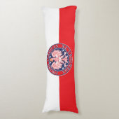 Yorktown Texas Poolse Amerikaanse adelaar Lichaamskussen (Voorkant Verticaal)