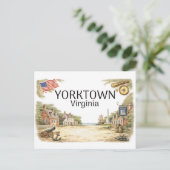 Yorktown Virginia Briefkaart (Staand voorkant)