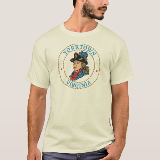 Yorktown Virginia Koloniaal T-shirt (Voorkant)