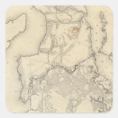 Yorktownto Williamsburg Vierkante Sticker (Voorkant)