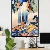 Yoro Waterfall in de provincie Mino Hokusai Katsus Poster (Thuiskantoor)