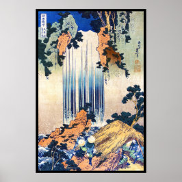 Yoro Waterfall in de provincie Mino Hokusai Katsus Poster