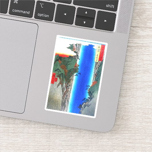 Yoro Waterfall in de provincie Mino Sticker (Detail)