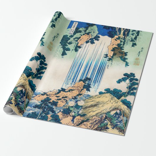 Yoro Waterfall Mino, provincie Katsushika Hokusai Cadeaupapier (Uitgerold)