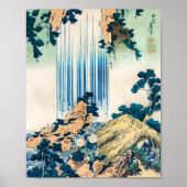 Yoro Waterfall Mino, provincie Katsushika Hokusai Poster (Voorkant)