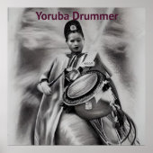Yoruba Drummer Poster (Voorkant)