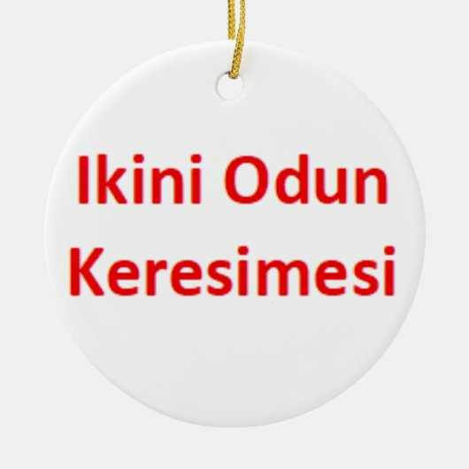 yoruba ikini odun keresimesi Ornament (Voorkant)