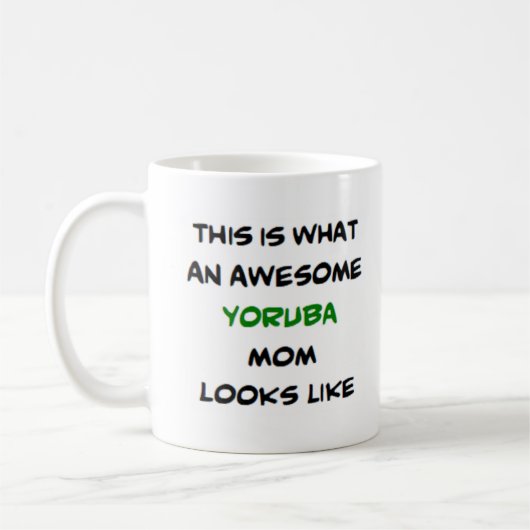 yoruba moeder, geweldig koffiemok (Links)