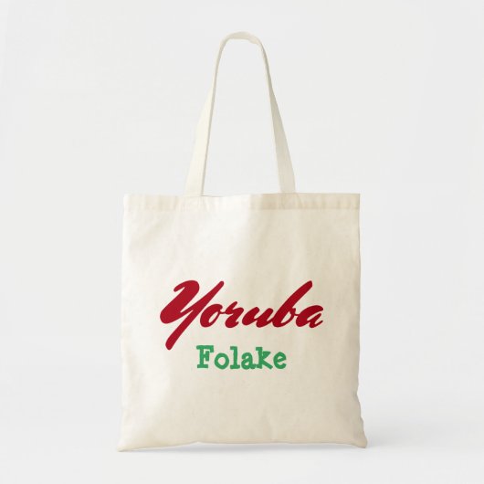 Yoruba Schoonheid Tote Bag (Voorkant)