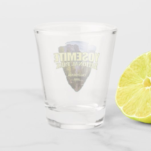 Yosemiet (pijlpunt) shot glas (Achterkant)