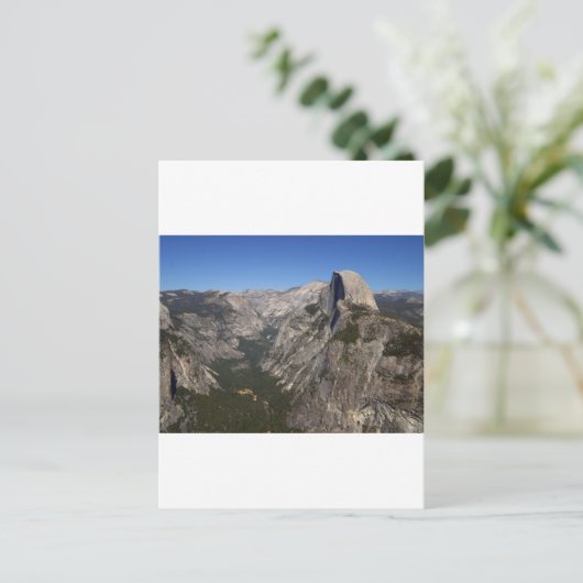 Yosemietvallei en halfkoepel van gletsjerpunt briefkaart (Staand voorkant)
