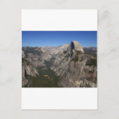 Yosemietvallei en halfkoepel van gletsjerpunt briefkaart (Voorkant)