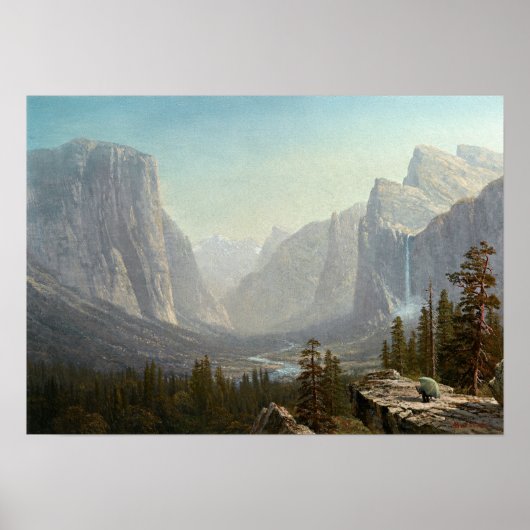 Yosemite (1875) - Albert Bierstadt Poster (Voorkant)