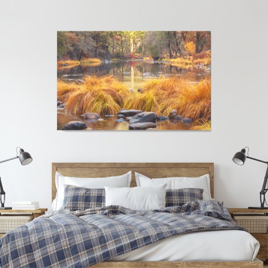 Yosemite Autumn Canvas Afdruk (Insitu (Slaapkamer))