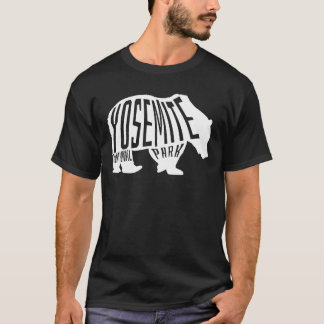 Yosemite, Beer Outline - Reizen naar Californië T-shirt