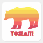 Yosemite Beer Vierkante Sticker (Voorkant)