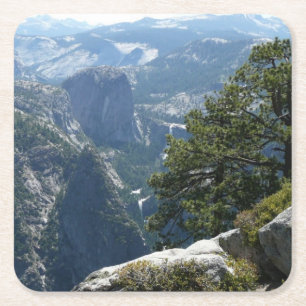Yosemite bergzicht in Yosemite National Park Kartonnen Onderzetters