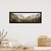Yosemite Birdseye Foto 1915 Poster (Keuken)