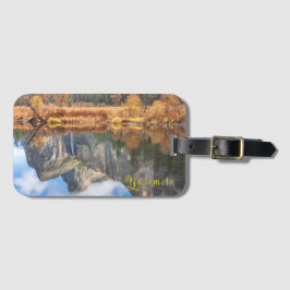 Yosemite Bridalveil Falls Reflection Bagagelabel