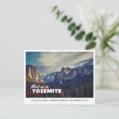  Yosemite Bruiloft Save the Date Briefkaart (Staand voorkant)