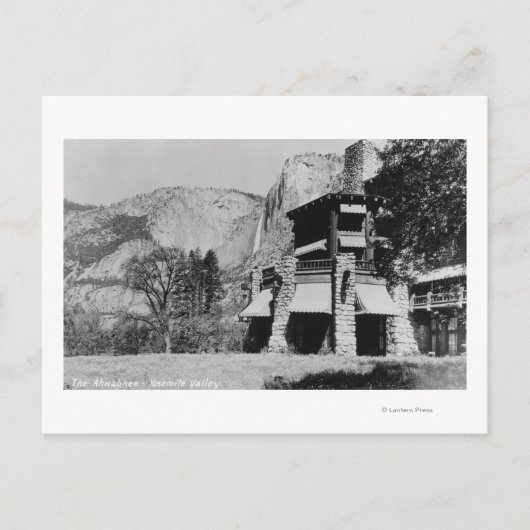 Yosemite, CA - The Ahwahnee Lodge and Valley Briefkaart (Voorkant)