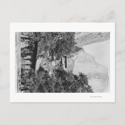 Yosemite, CA - The Ahwahnee Lodge en El Capitan Briefkaart (Voorkant)