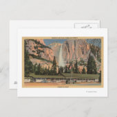 Yosemite, CA-uitzicht van Yosemite Lodge en Herfst Briefkaart (Voorkant / Achterkant)