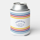 Yosemite Cabin Club Custom Crest Park Stripe Blikjeskoeler (Blikje Achterkant)