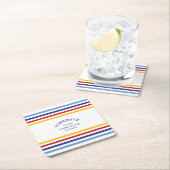 Yosemite Cabin Club Custom Crest Park Stripe Kartonnen Onderzetters (Insitu)