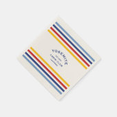 Yosemite Cabin Club Custom Crest Park Stripe Servet (Hoek)