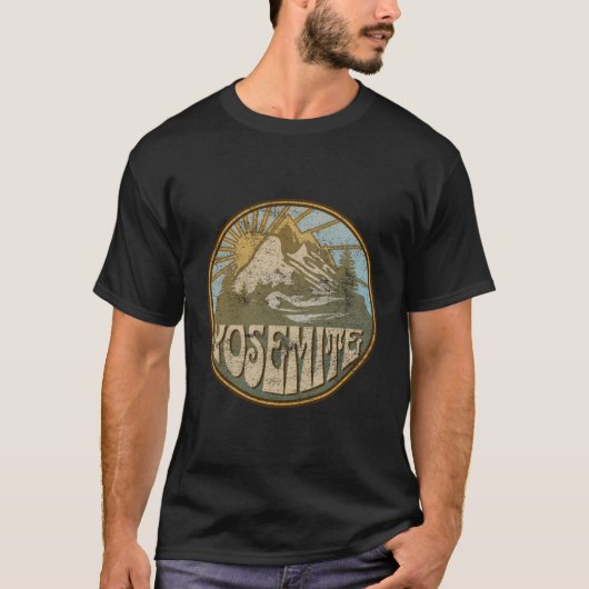 Yosemite California Natuur Mountains Hiking Outdoo T-shirt (Voorkant)