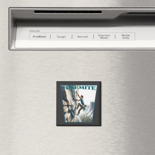 Yosemite California Rock Climbing Magneet (Insitu (Vaatwasser))