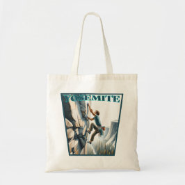 Yosemite California Rock Climbing Tote Bag