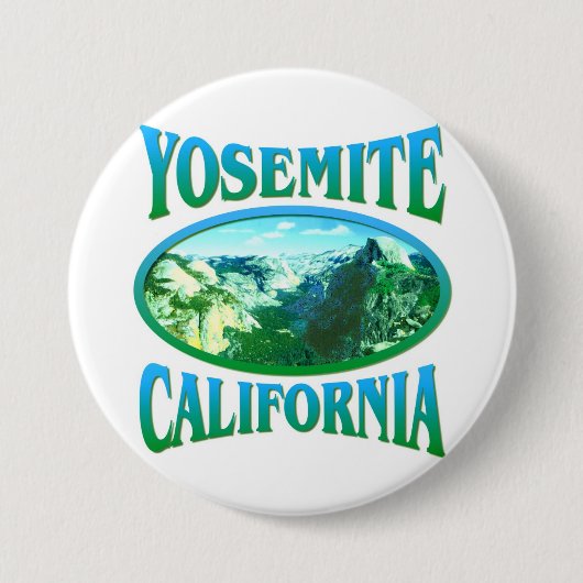 Yosemite California Ronde Button 7,6 Cm (Voorkant)