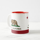 Yosemite California Tweekleurige Koffiemok (Voorkant links)