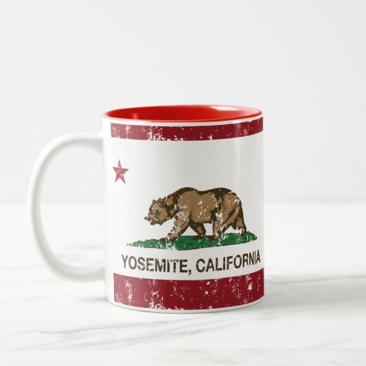 Yosemite California, zeer zwaar Tweekleurige Koffiemok (Links)