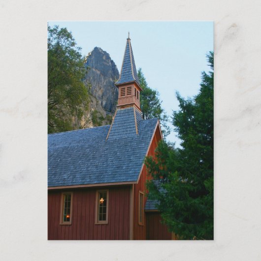 Yosemite Chapel Briefkaart (Voorkant)