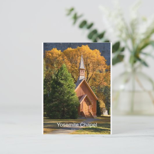 Yosemite Chapel (oktober) Producten voor Californi Briefkaart (Staand voorkant)